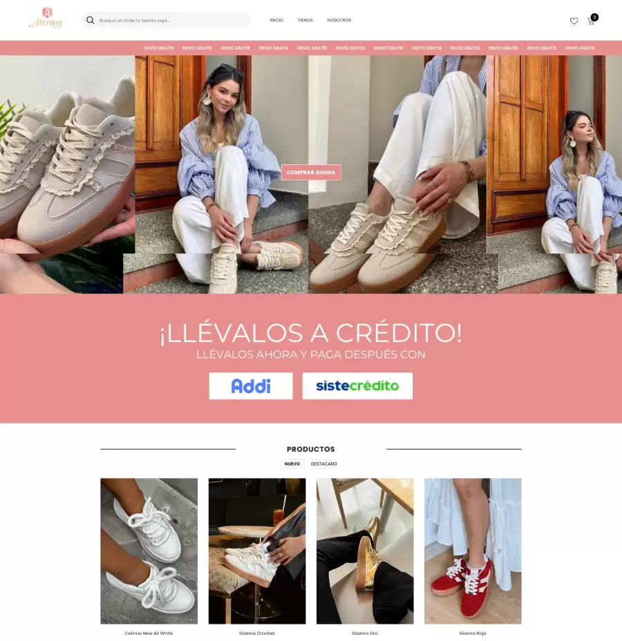 Ejemplo de tienda virtual creada con diseño web en Lima